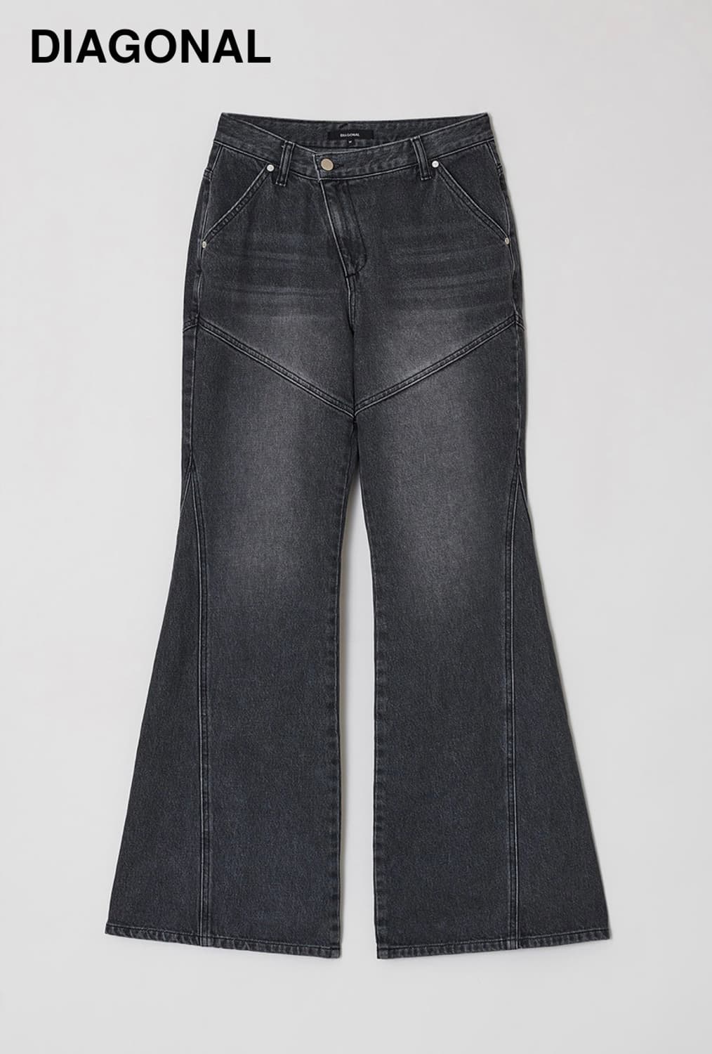 DIAGONAL BOOTS CUT DENIM PANTS M 상품이미지4