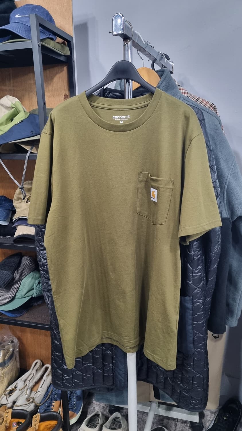 칼하트 wip s/s 포켓 티셔츠 (카키) M사이즈 컨디션9/10 상품이미지1