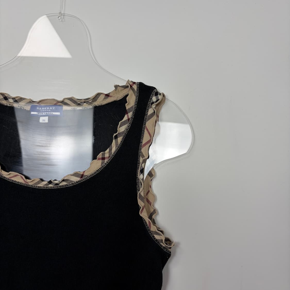 버버리 로고 체크 슬리브리스 나시 민소매 티셔츠 상품이미지3