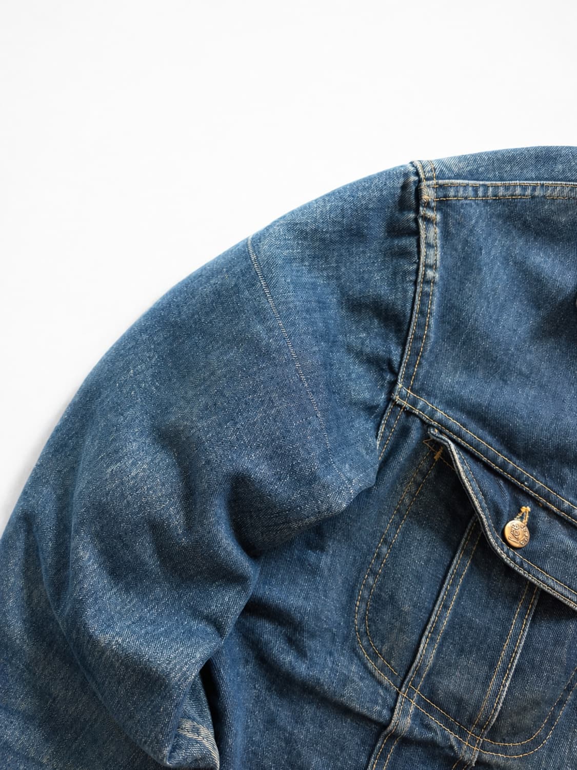 60s Lee 101LJ 블랭킷 데님 트러커 자켓 42L 상품이미지3