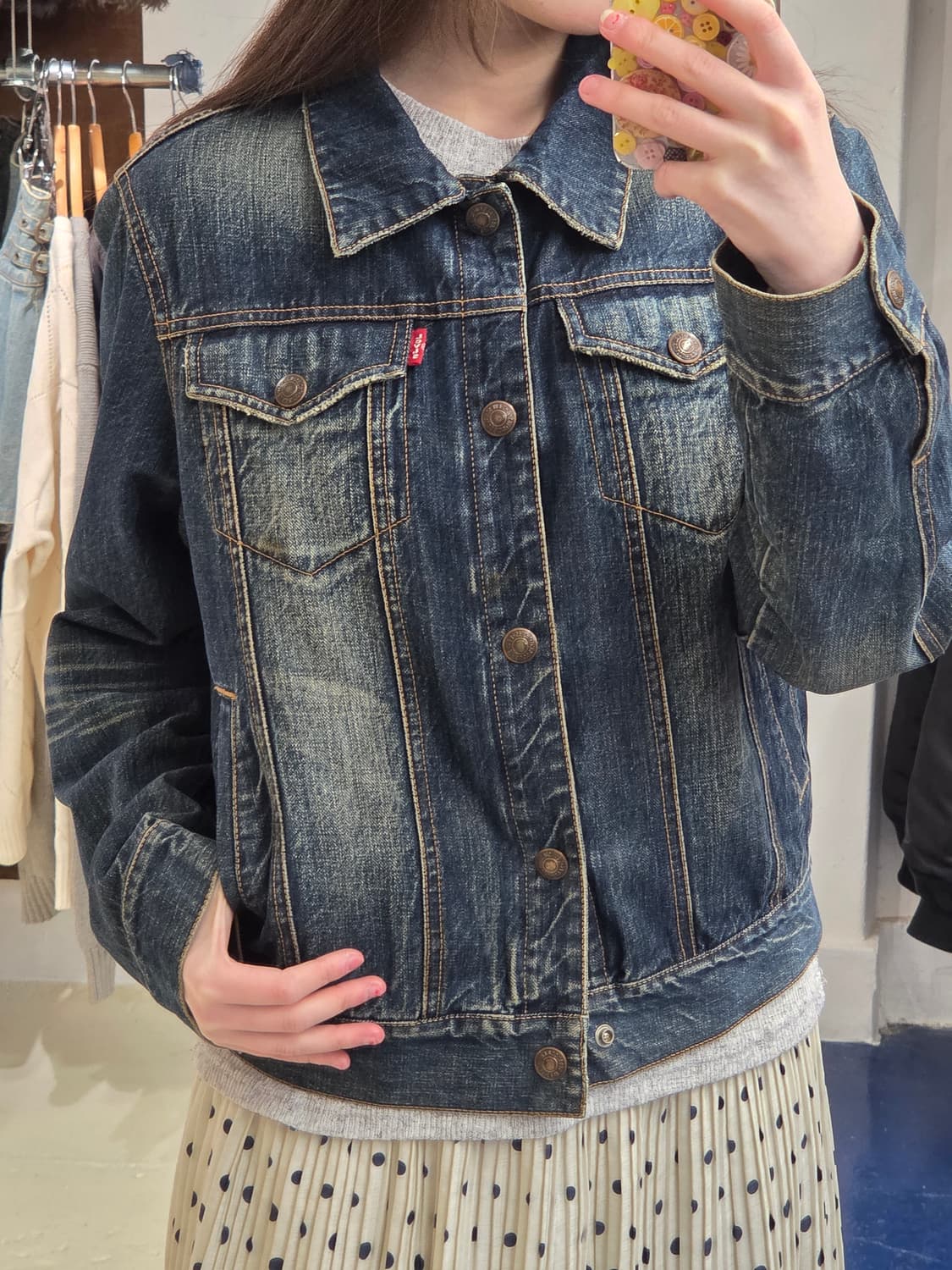 Levis 리바이스 레드탭 지퍼 버튼 데님 자켓 상품이미지1