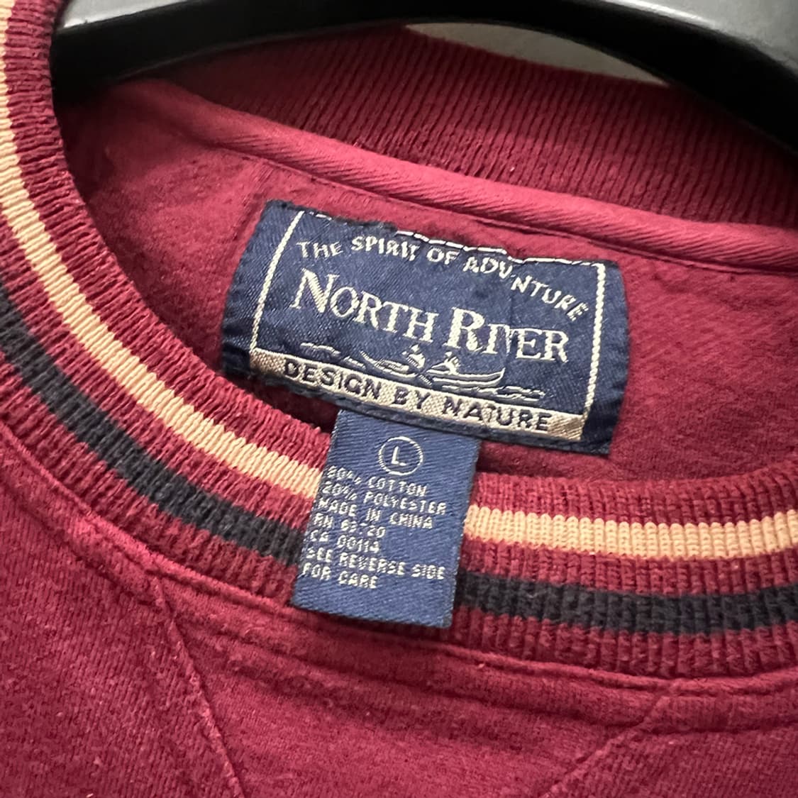 USA 빈티지 North River 자수 맨투맨 L 상품이미지4