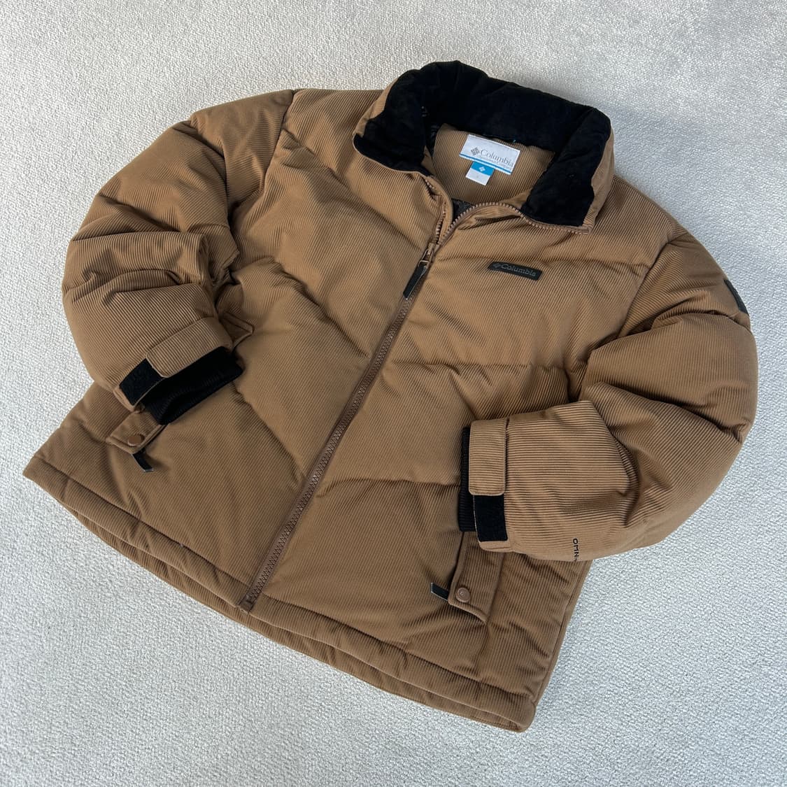 컬럼비아 코듀로이 패딩 자켓 브라운 L 상품이미지1