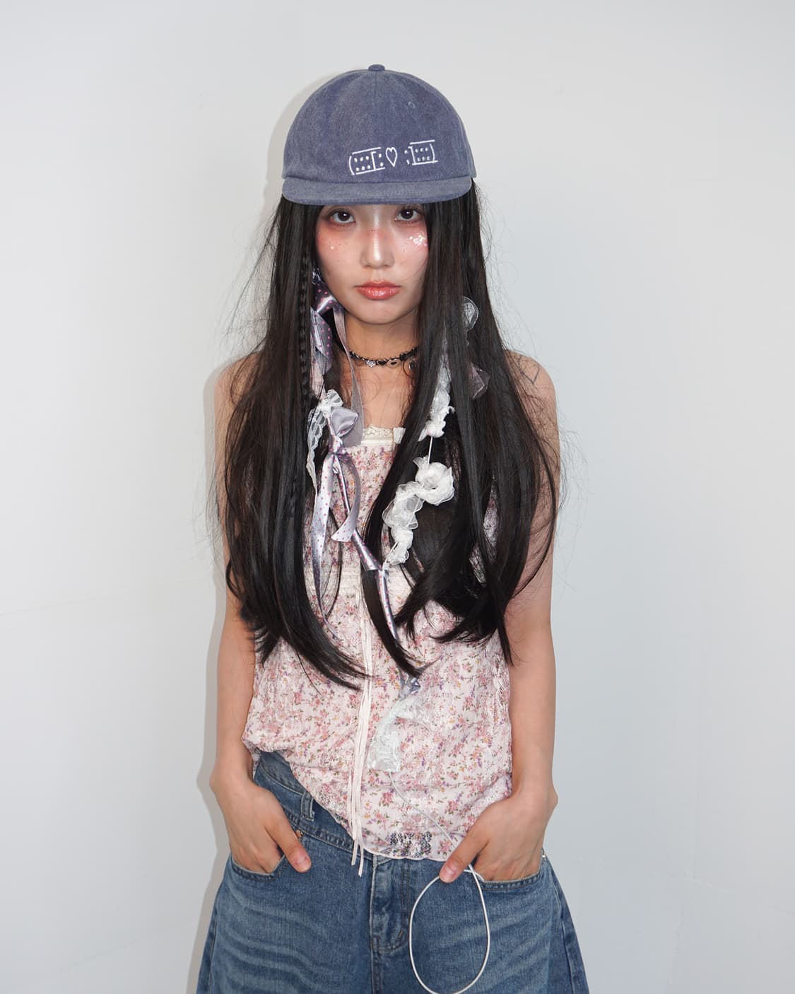 BLEEDING BAND CAP [vintage navy] 상품이미지4