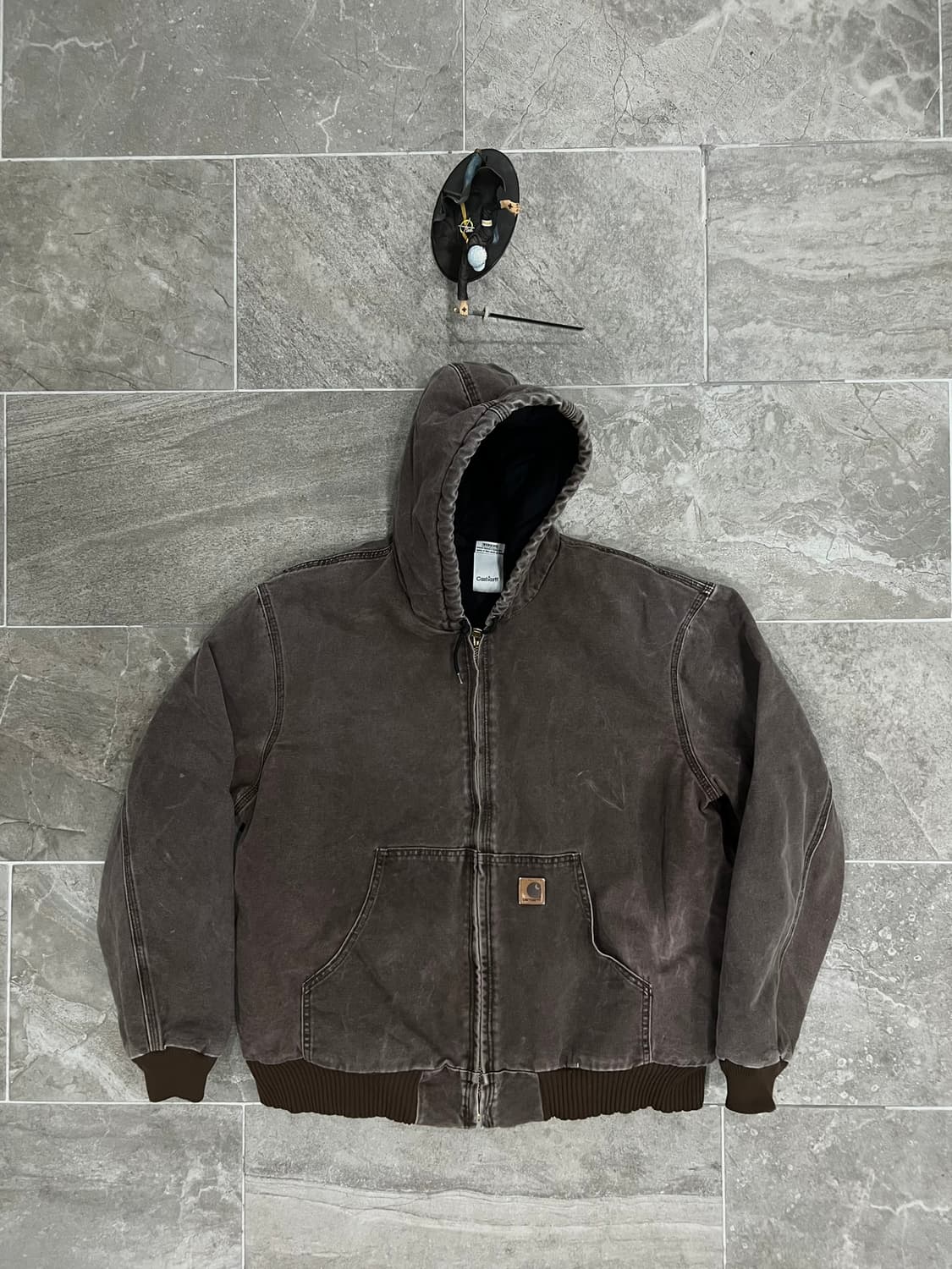 (XL)칼하트 덕 액티브 후드자켓 J130 CHT 체스트넛 상품이미지1