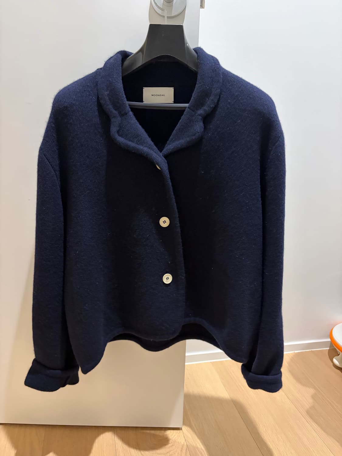 moondal collar knit navy 상품이미지2