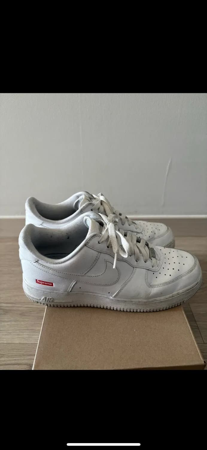 나이키 슈프림 에어포스 화이트 (275) 상품이미지5