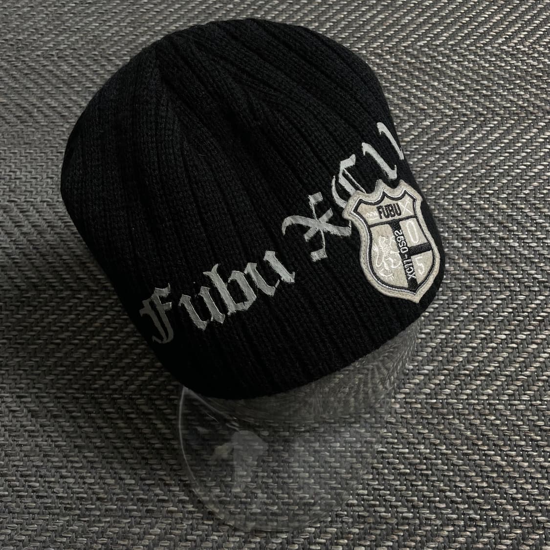 00s FUBU y2k 패치 로고 비니 블랙 y 4697 상품이미지1