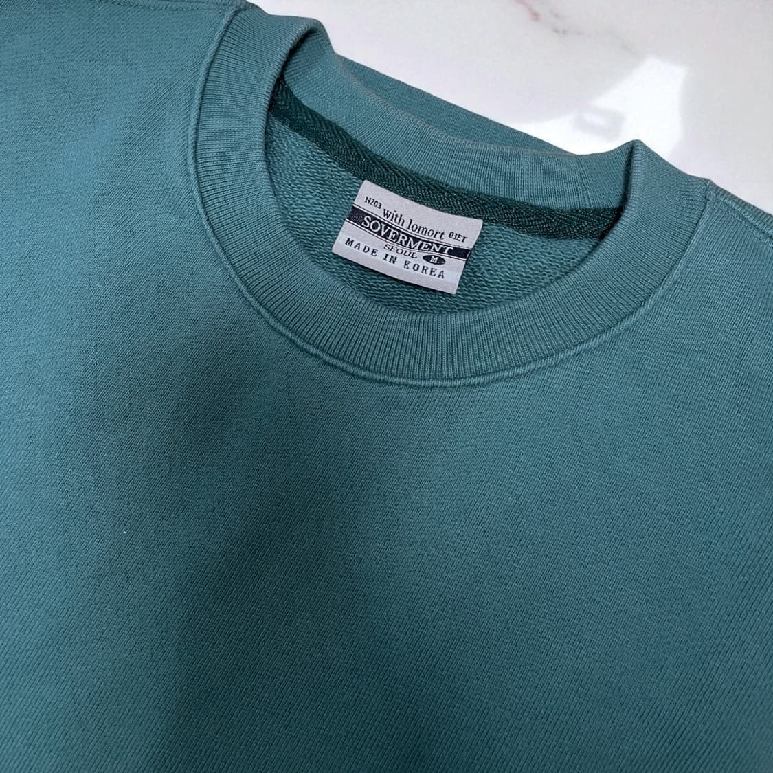 소버먼트(SOVEMENT) 그린 스웨트 맨투맨 M 상품이미지2