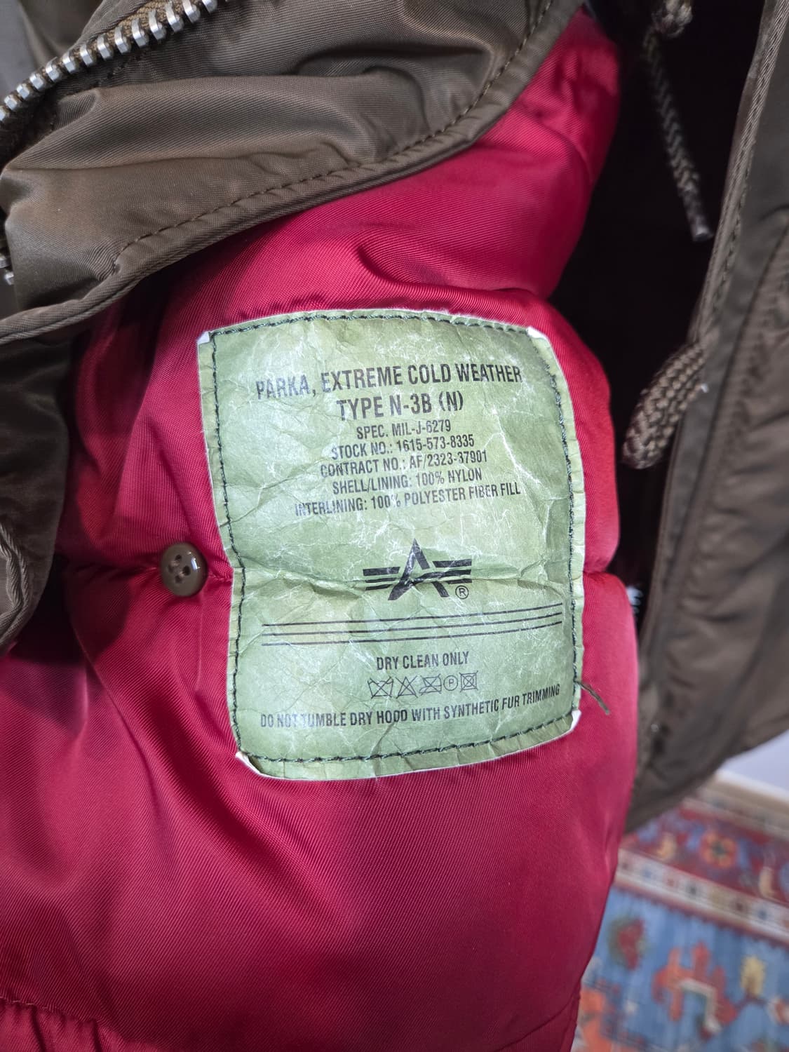 알파인더스트리 퍼 파카 패딩 m 브라운  상품이미지5