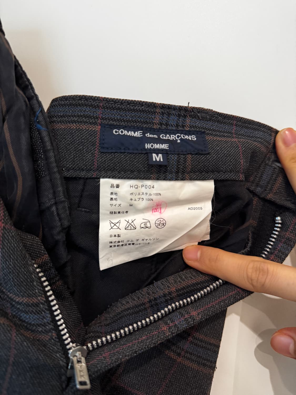 Comme des Garcons homme check pants 상품이미지5