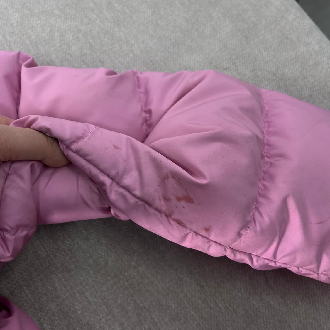 95 노스페이스 해외판 희귀 딸기우유 핑크 700 눕시 패딩 상품이미지10