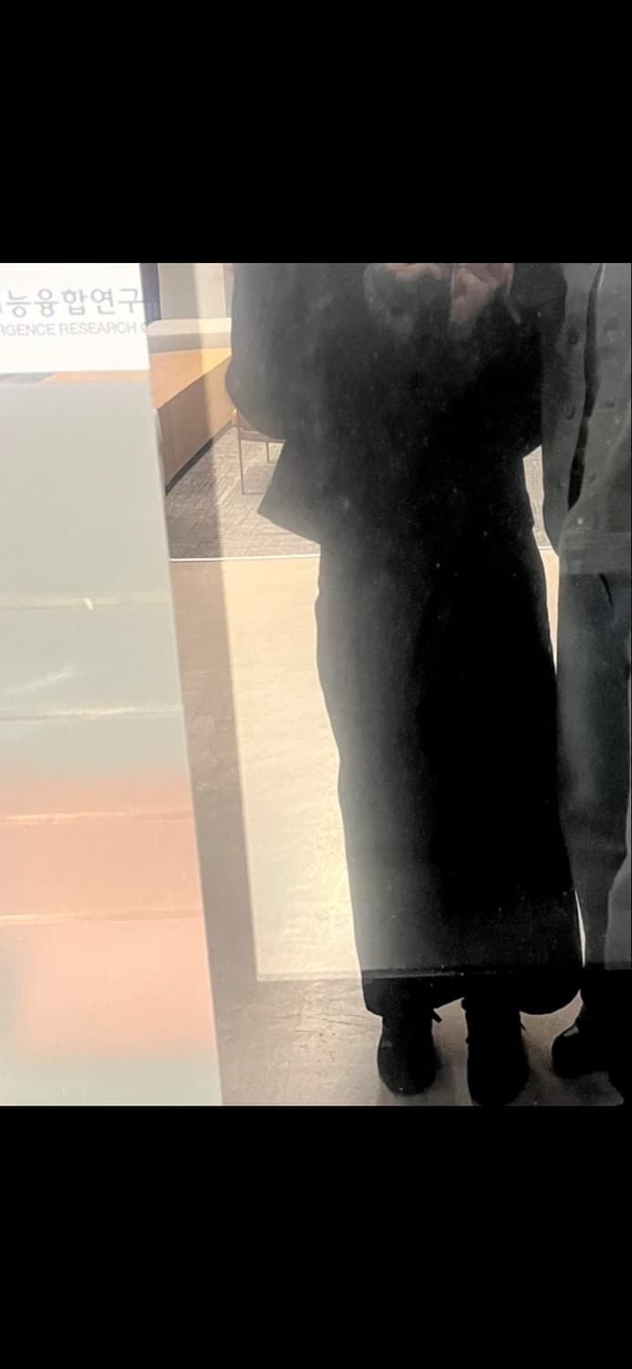 OUNCE 블랙 데님 롱스커트  상품이미지6