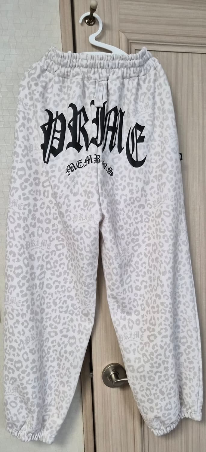 프라임멤버스 레오파드 화이트 조거팬츠 상품이미지2