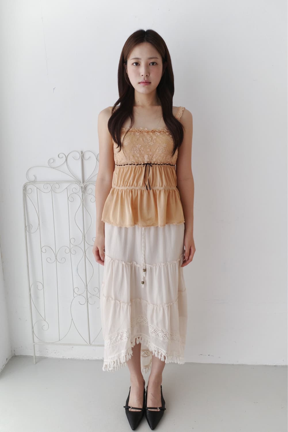flower lace sleeveless 상품이미지5