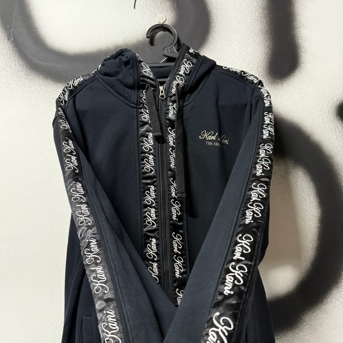 Karl Kani 칼 카니 테이핑 로고 풀 집업 후디 상품이미지4