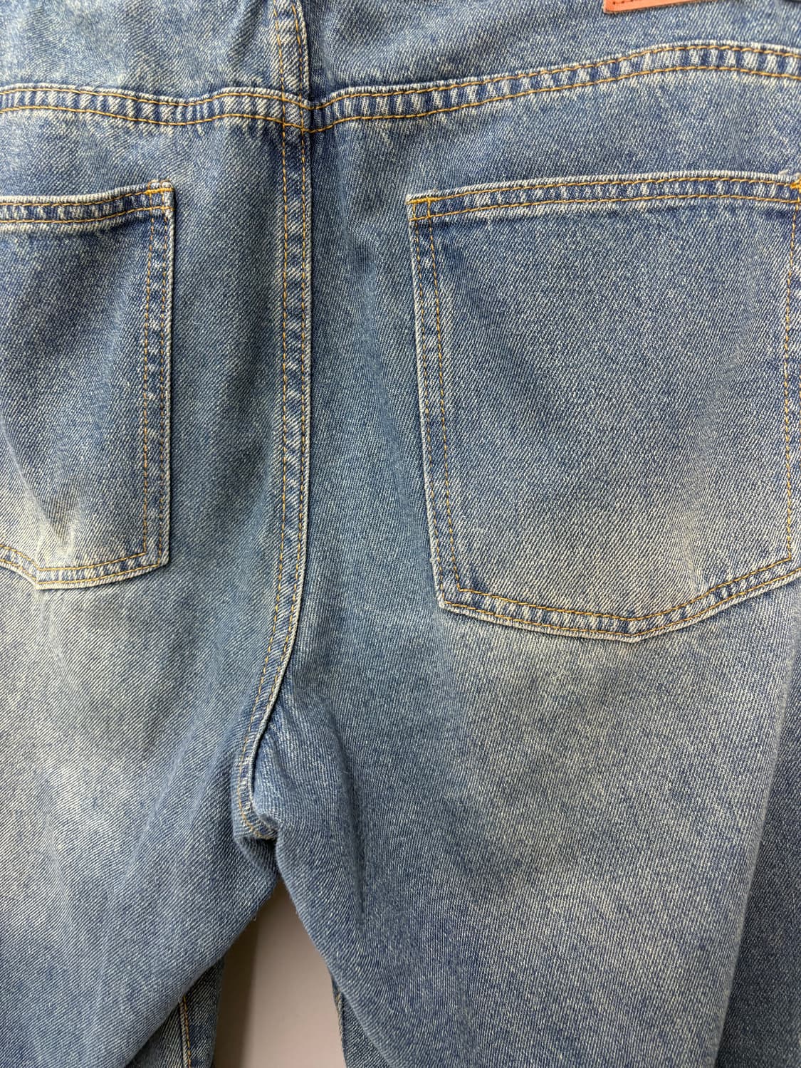 디미트리블랙 와이드 워싱 라이트인디고 데님 팬츠 A3474 상품이미지7