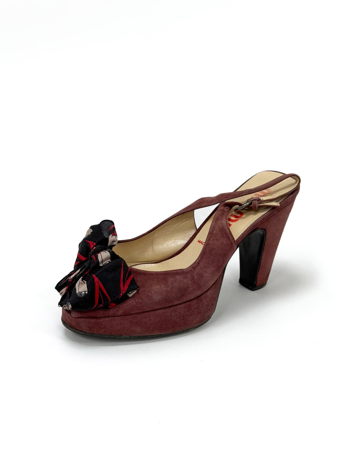 미우미우 스웨이드 리본 플랫폼 힐 36 상품이미지2