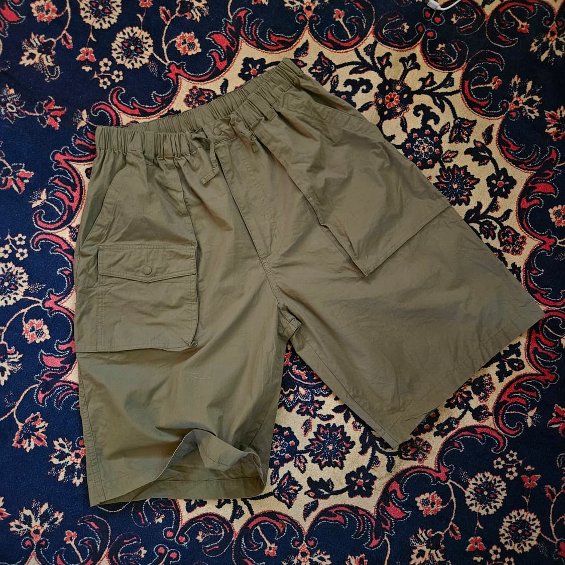 유니폼브릿지 23ss 카키 유틸리티 밴딩 반바지 XL size 상품이미지1