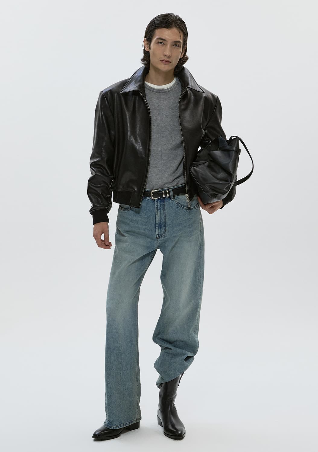 세비지 싱글레더 봄버자켓 L사이즈 상품이미지6