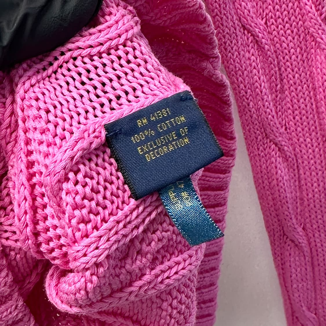 폴로 랄프로렌 라운드넥 크루넥 케이블 니트 코튼 스웨터 여성 S 상품이미지6