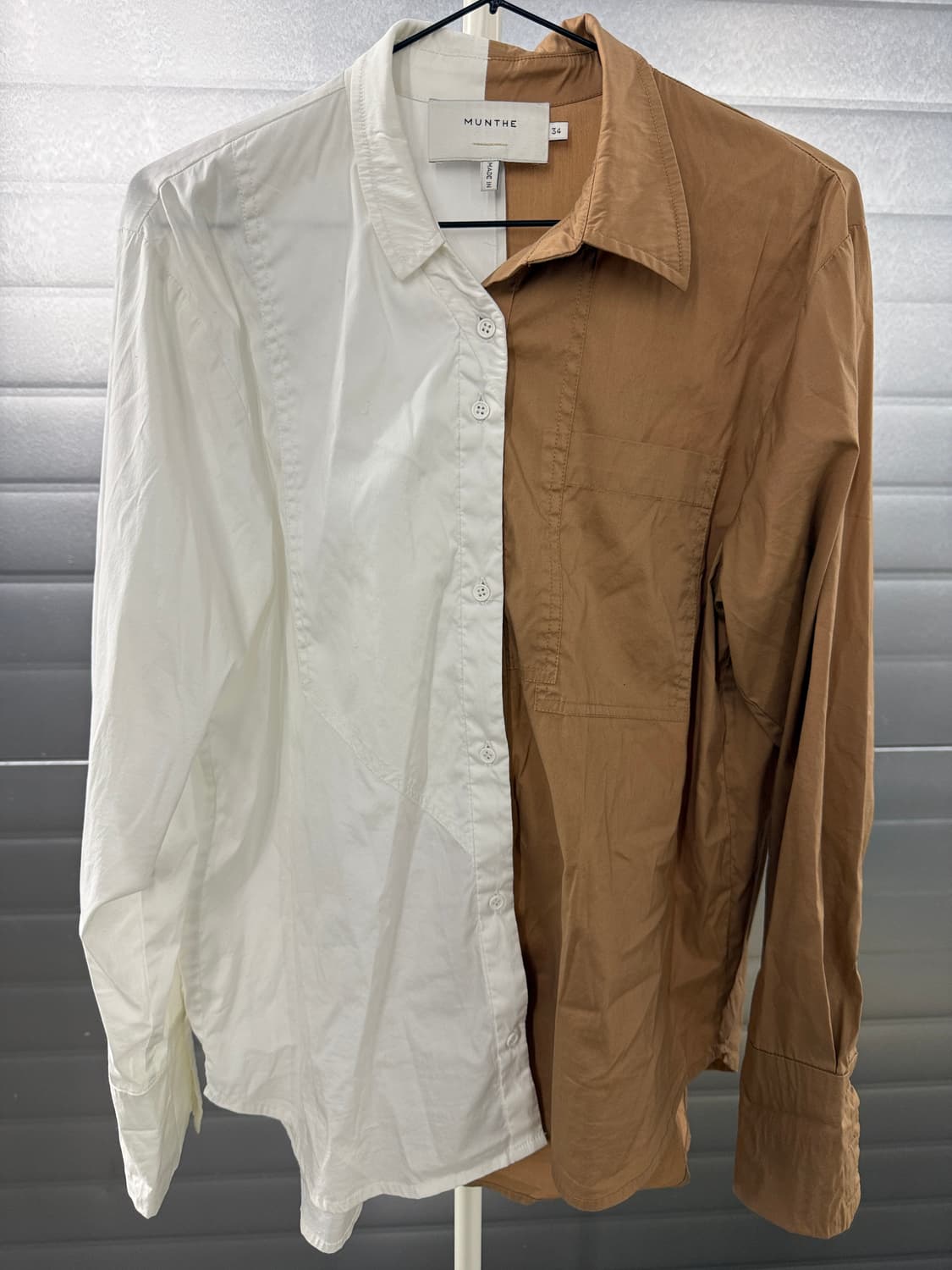 MUNTHE 투톤 셔츠 34사이즈 상품이미지2