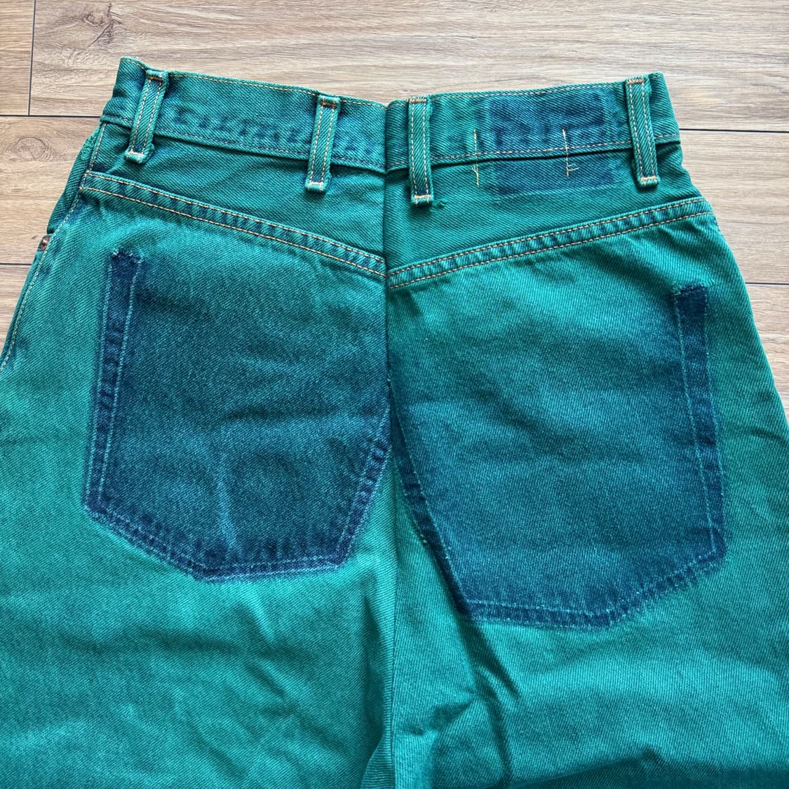 나나서카 - 그린 프린지 데님 상품이미지4