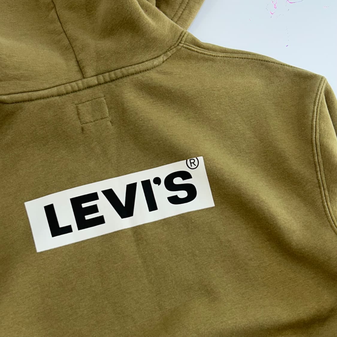 Levis 리바이스 백로고 올리브 후드티 상품이미지5