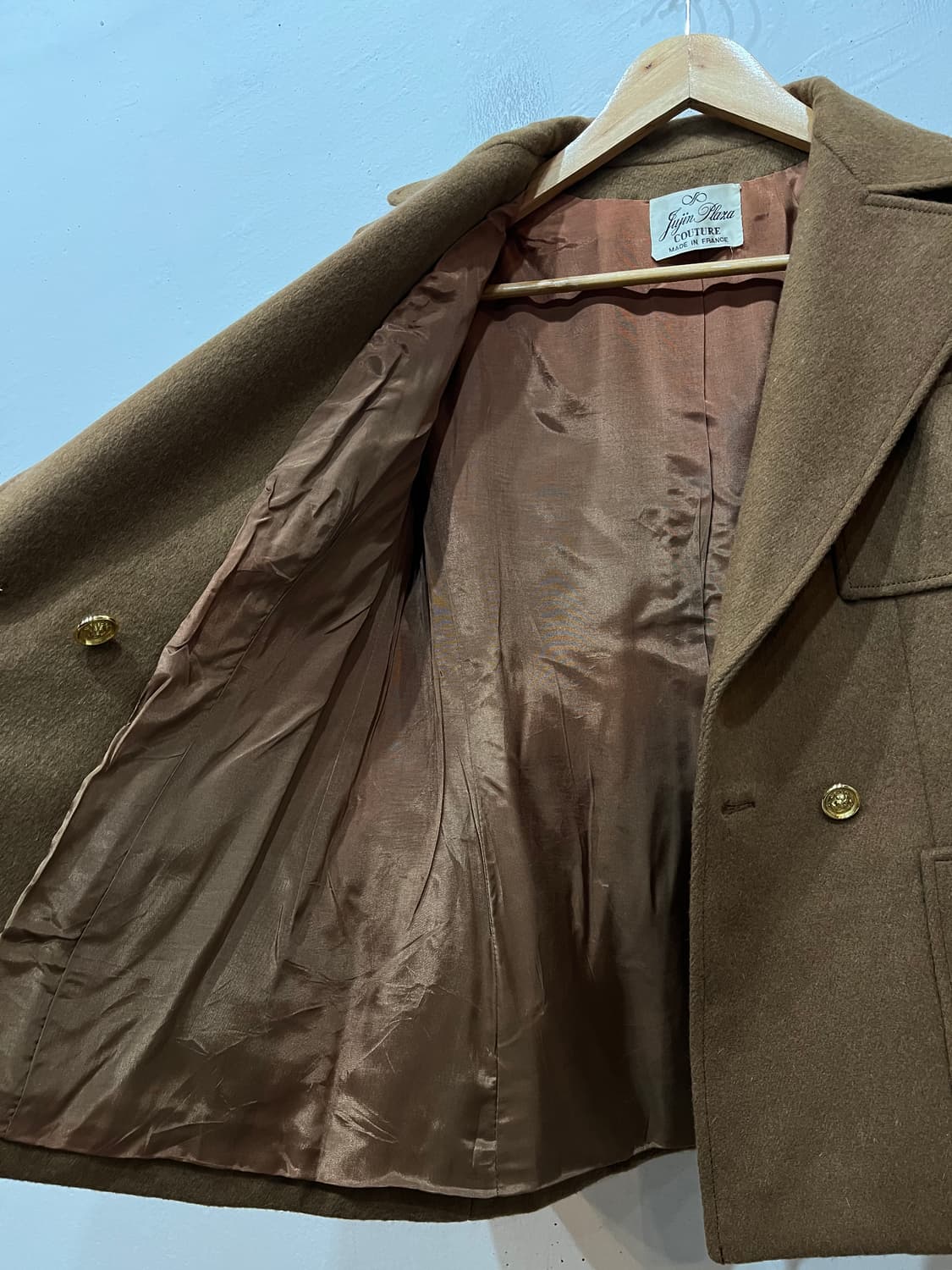 유럽빈티지 Made in FRANCE 금장 울자켓 우먼즈 상품이미지7