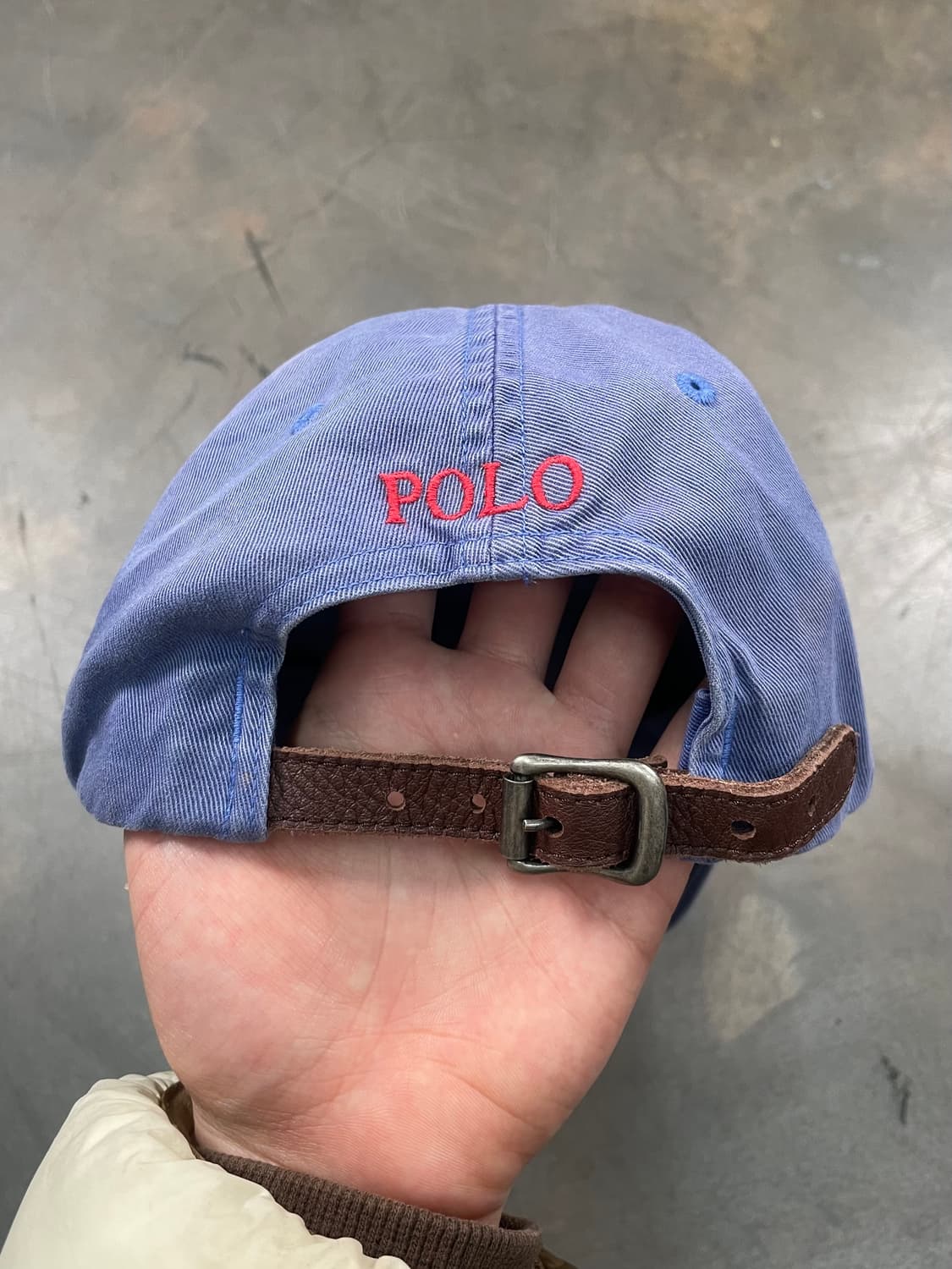 00s 폴로 페이딩 레더 스트랩 볼 캡 상품이미지5