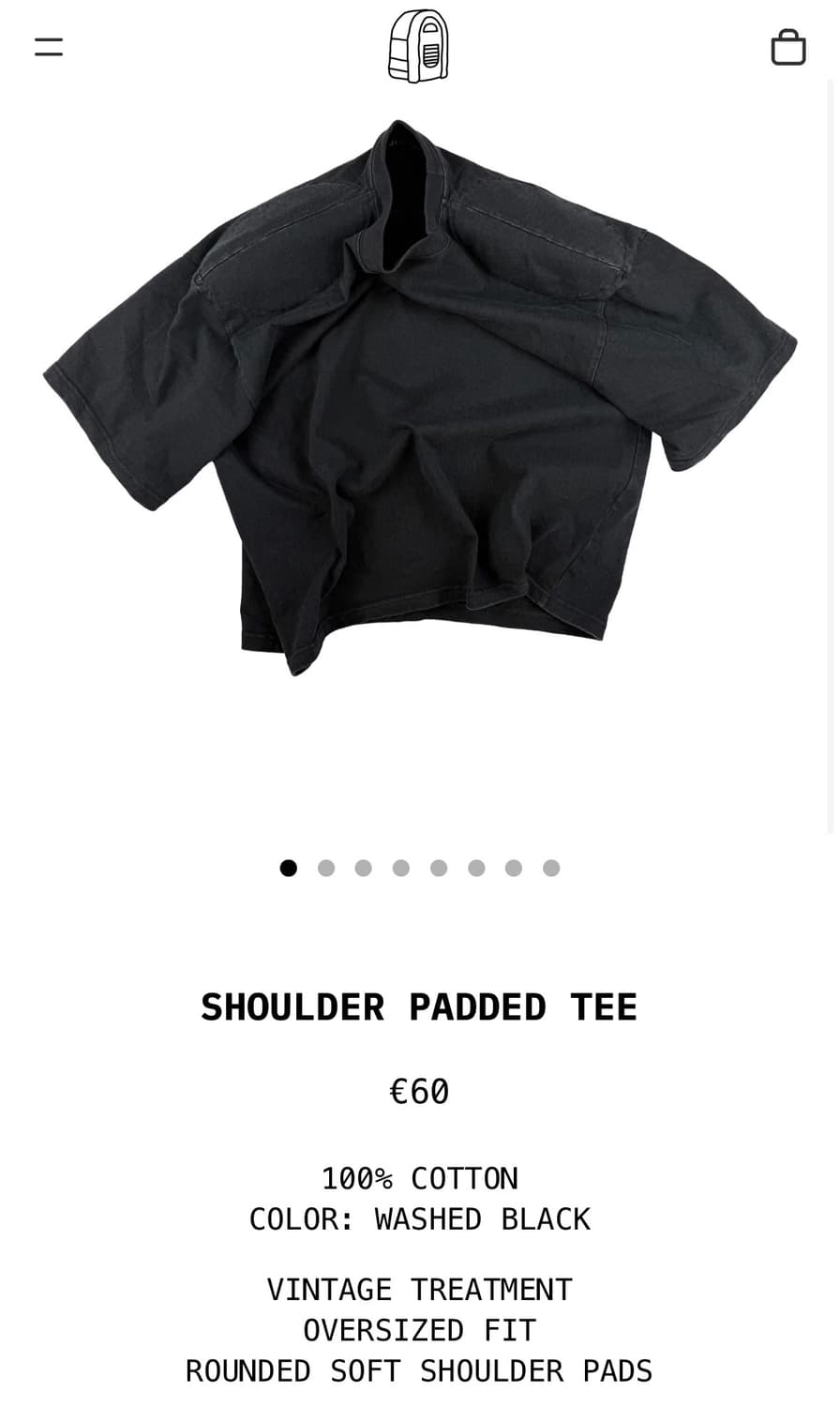 (1) Jukeb5x 패디드 반팔 티셔츠 상품이미지5