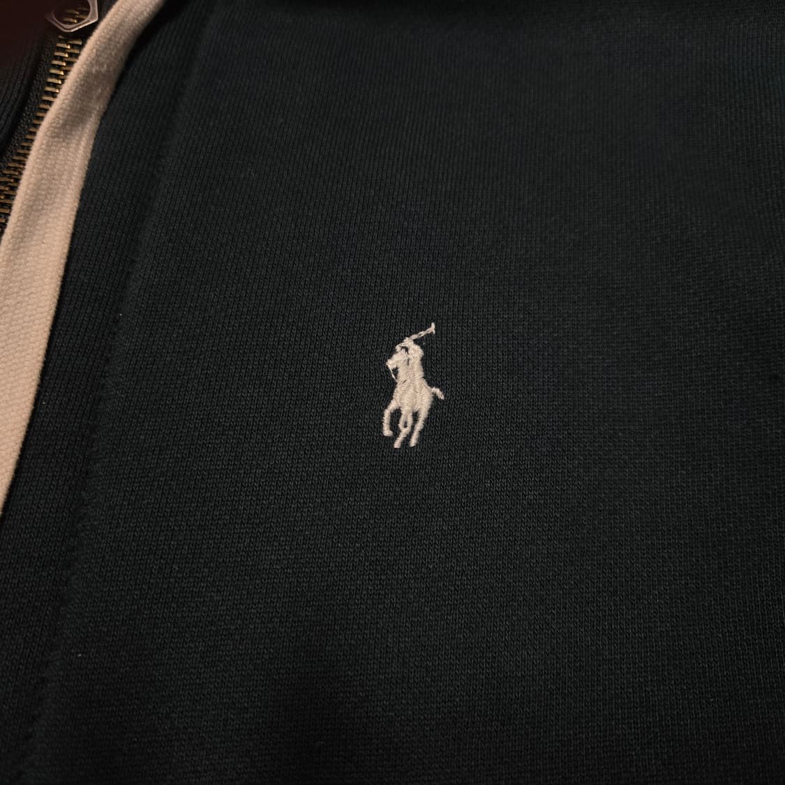 L 폴로랄프로렌 써멀 헤비코튼 후드 집업 블랙 상품이미지2