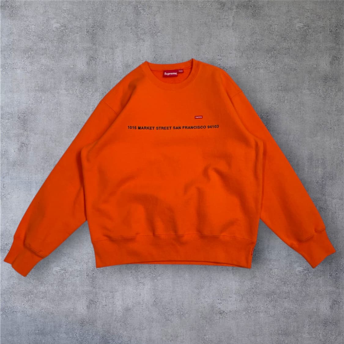 슈프림 Supreme 오렌지 샌프란시스코 스몰 박스 크루넥 맨투맨 M 상품이미지1