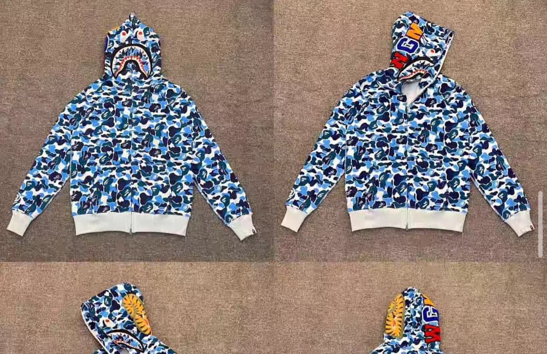 베이프 ABC 카모 후드집업 상품이미지1