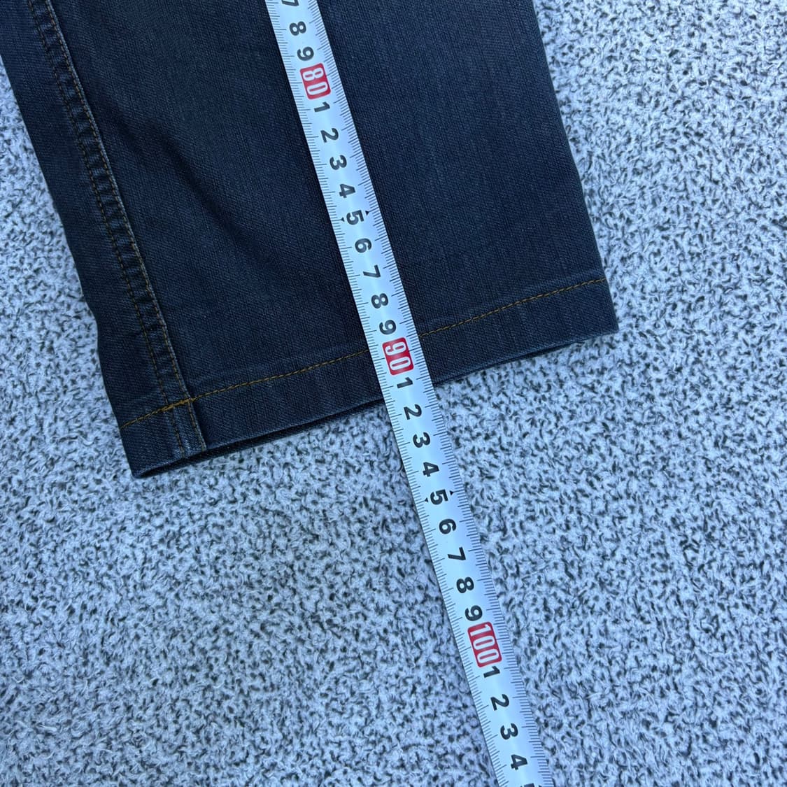 78 아이더 등산 포켓 흑청 데님 팬츠 0325J 상품이미지8