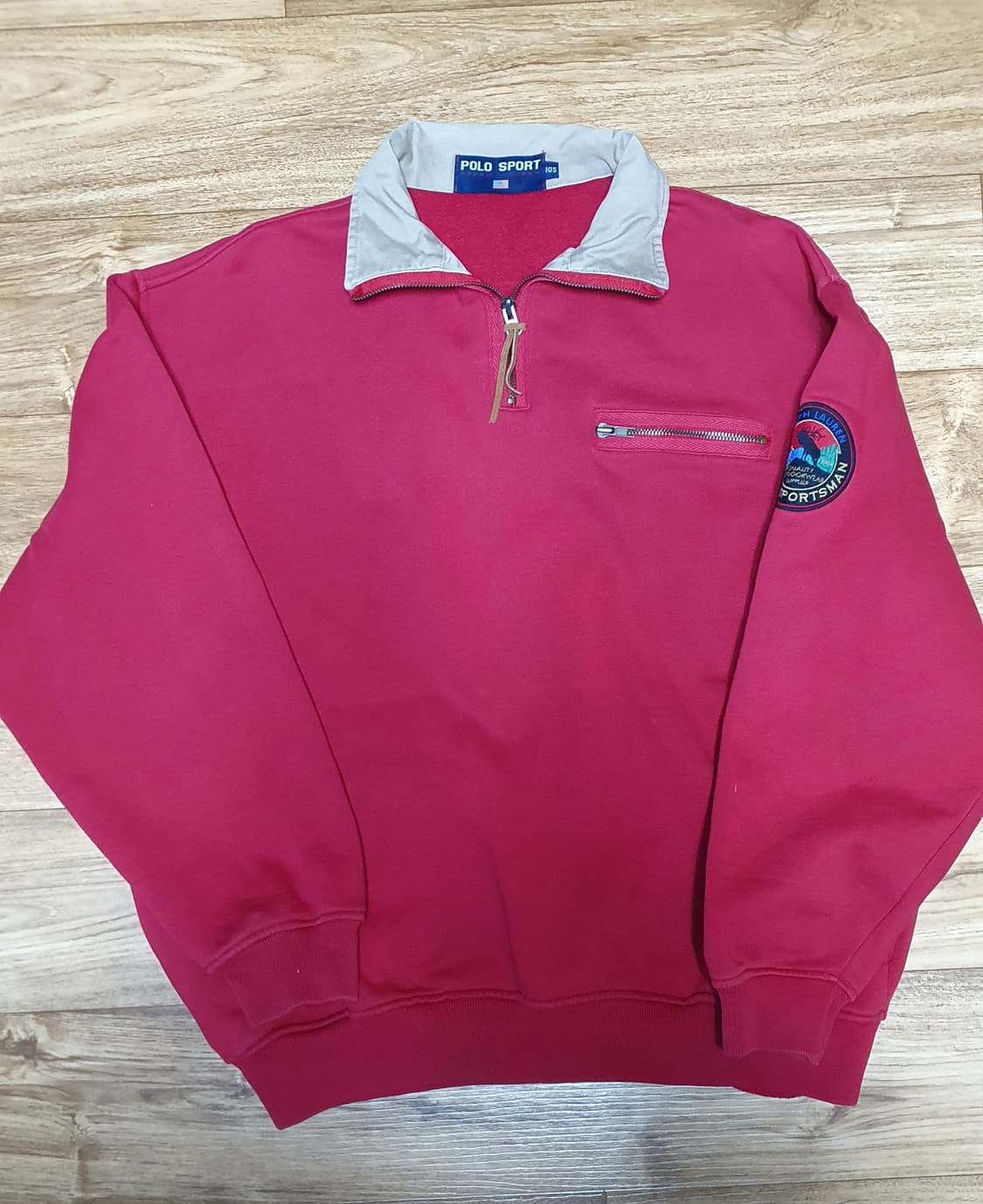 폴로 스포츠 아웃도어 마운틴패치 반집업 상품이미지2