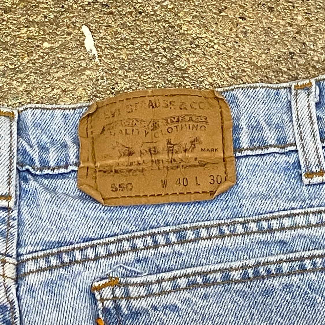미국 빈티지 리바이스 오렌지탭 550 청바지 상품이미지6