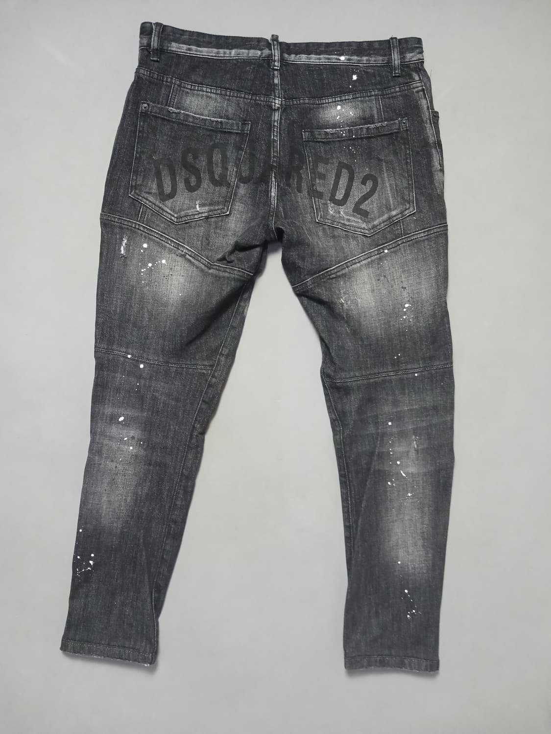 [50] 디스퀘어드2 로고프린팅 타이디바이커 블랙진 청바지 34 35 상품이미지7