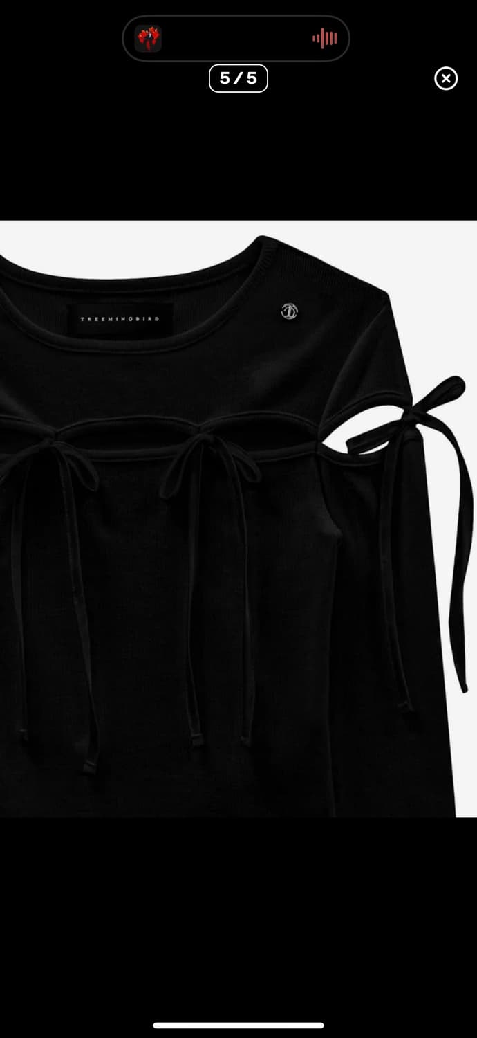 트리밍버드 슬릿 스트랩 롱 슬리브  상품이미지6