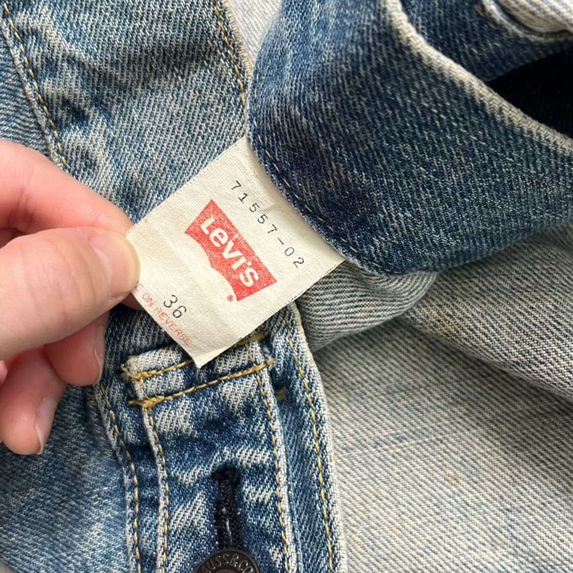  LEVI'S 올드스쿨 빅E 데님 트러거 자켓 36 상품이미지5