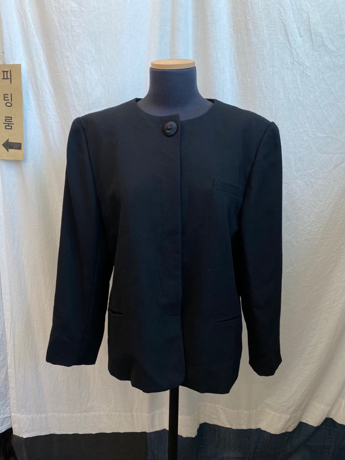 블랙노카라자켓(XL) 상품이미지1
