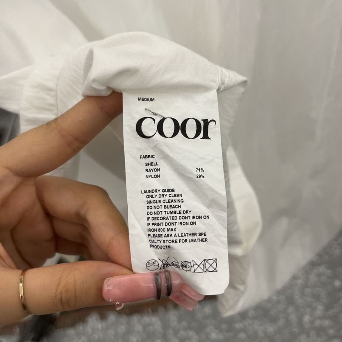 쿠어 빈티지 내추럴 링클 오픈 카라 반팔 셔츠 M C12500 상품이미지6