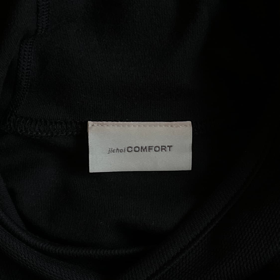 지초이 25-003 Hooded Long Sleeve - Black 2 상품이미지2