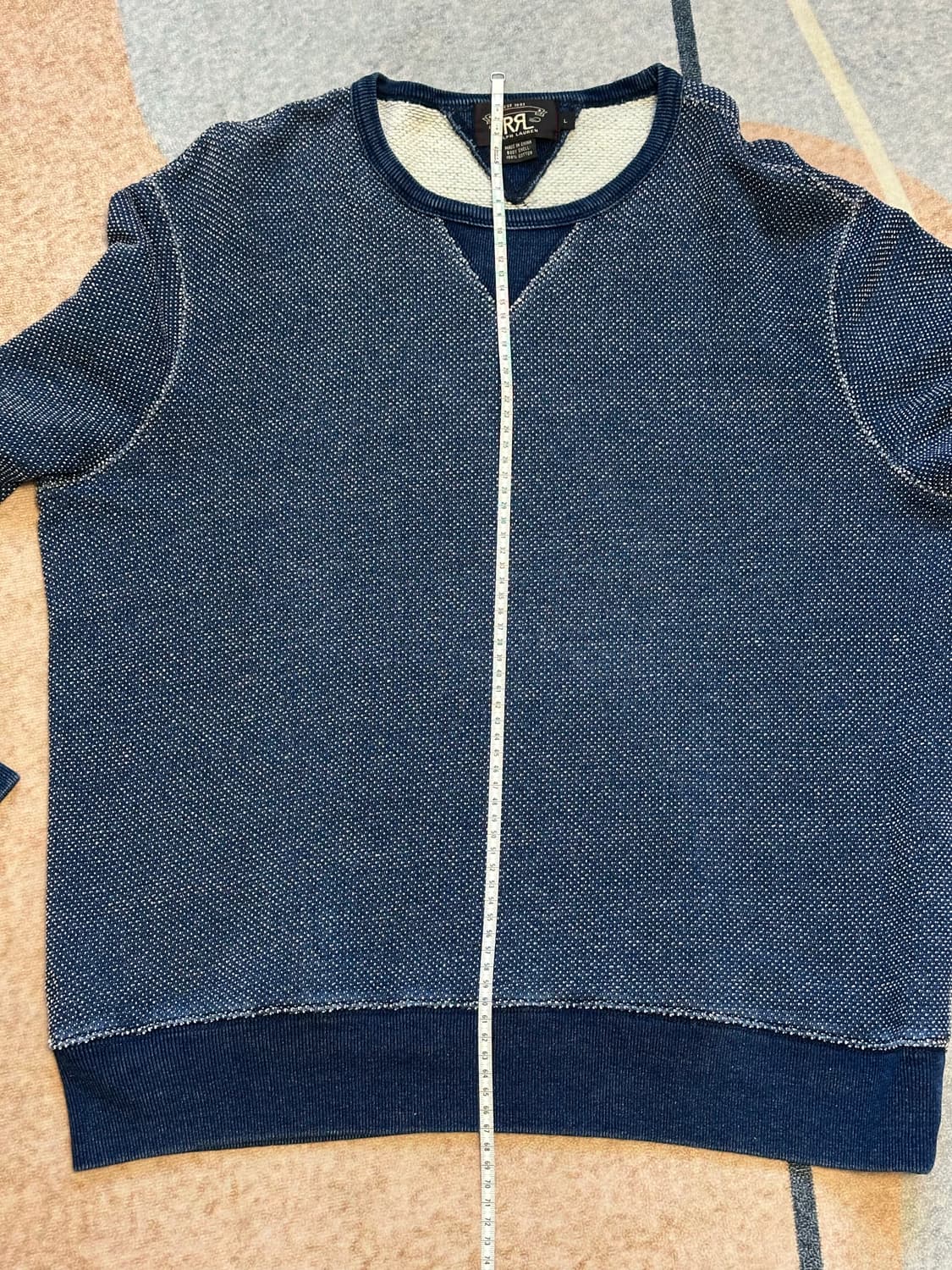 [L] RRL (더블알엘) 크루넥 스웻셔츠 인디고 상품이미지8