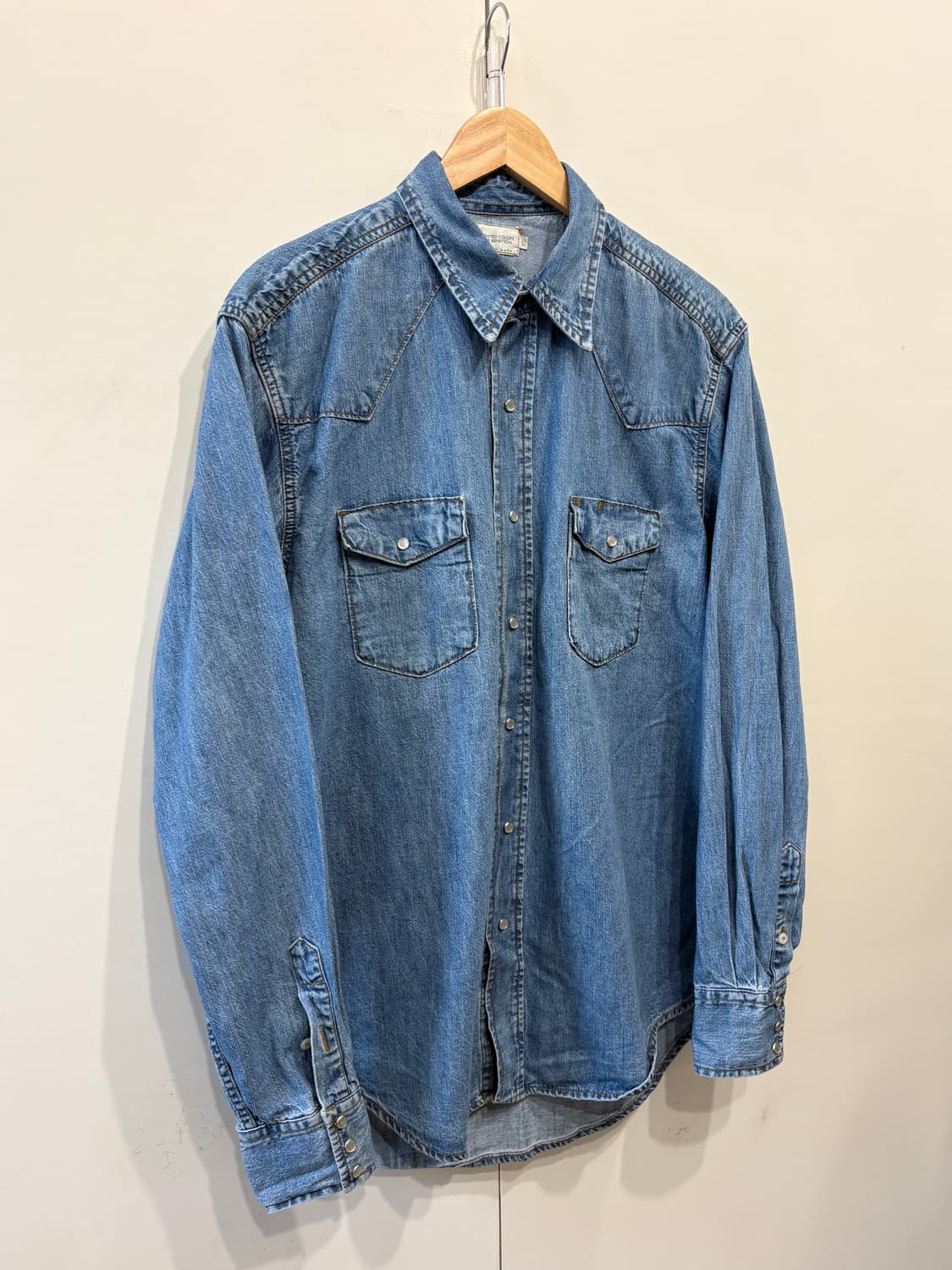 베네통 포켓 데님 셔츠 상품이미지2