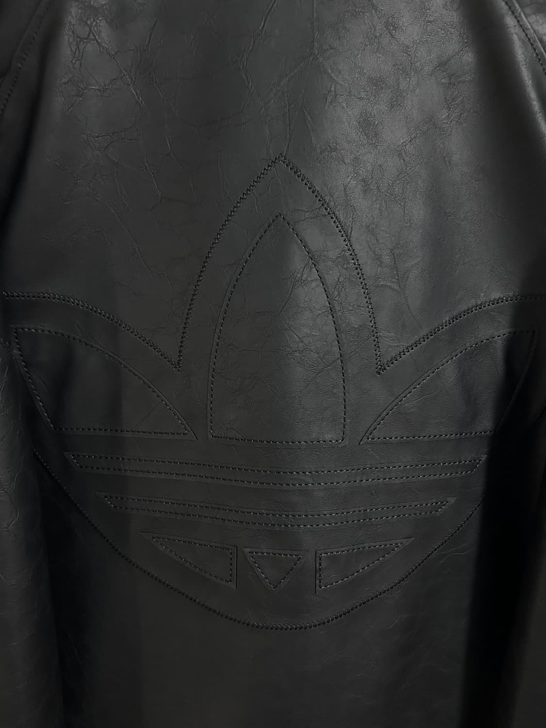 아디다스 블랙 오버 가죽자켓 상품이미지7