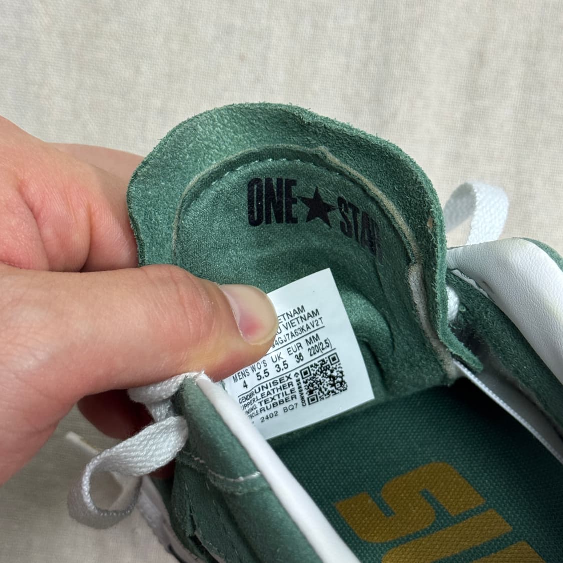 컨버스 원스타 스웨이드 그린 220 상품이미지7