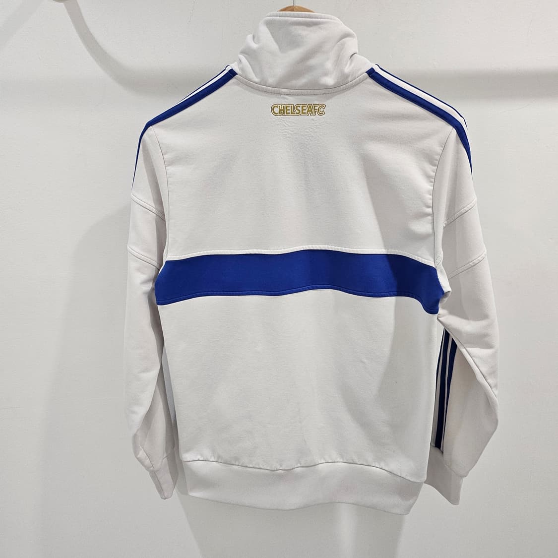 희귀 아디다스 첼시 화이트 블루 대대장 트랙탑 L 상품이미지4