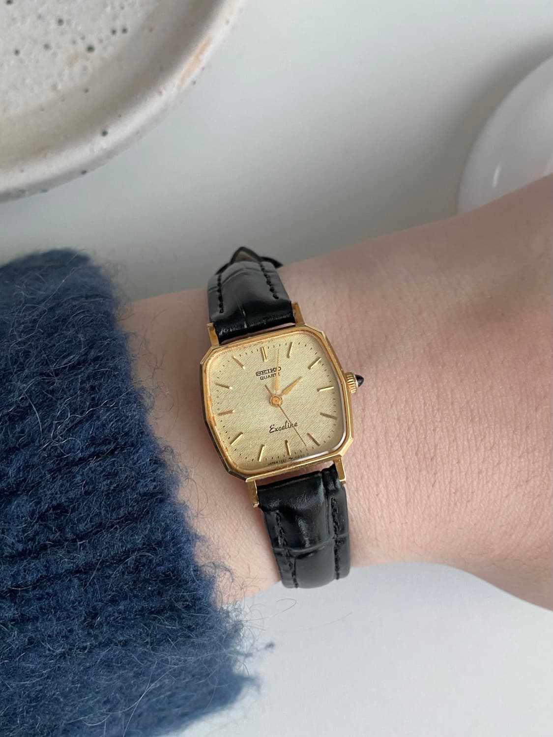 Seiko 세이코 엑셀린 쿼츠 골드 레이디스 상품이미지8