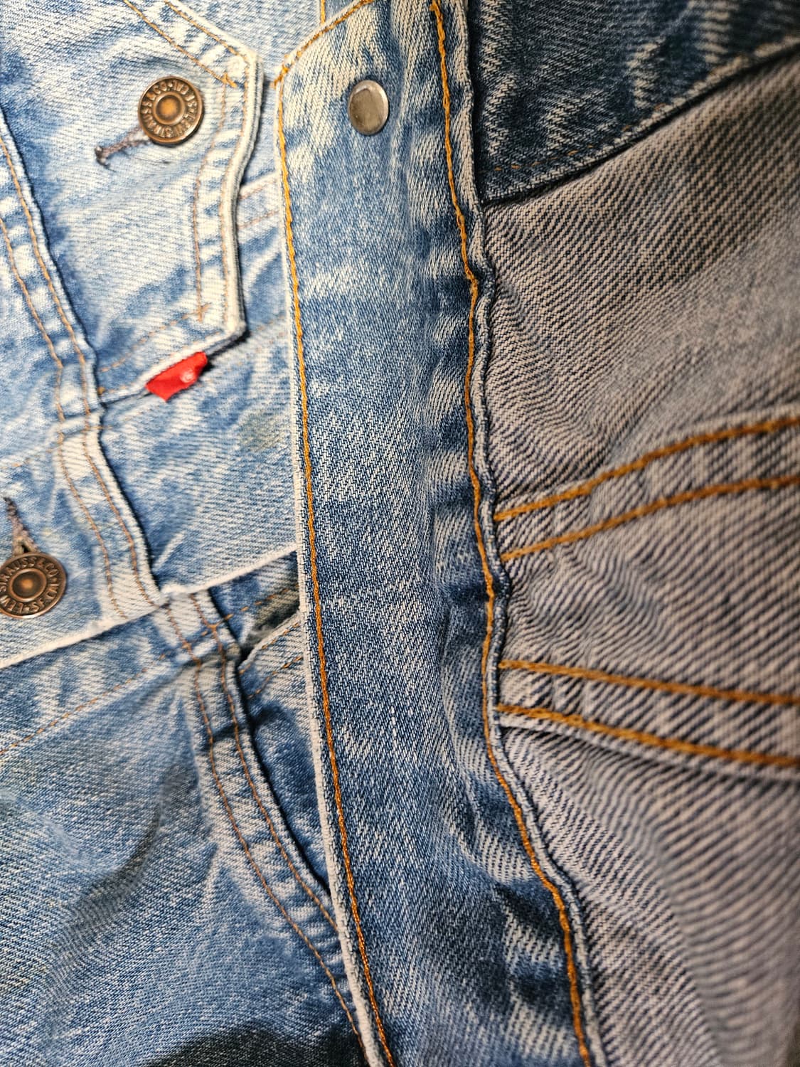 80s levis 청자켓 44 사이즈 데님 트러커 75506 0211 상품이미지8